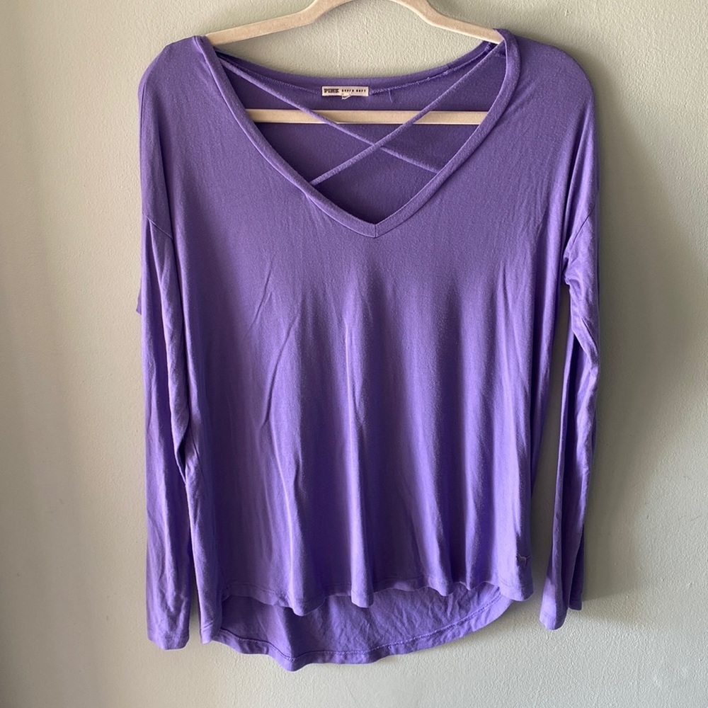 VS PINK Purple Top. Size M